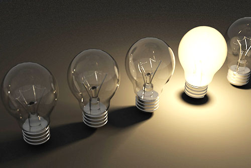 image of 5 light bulbs with one turned on - freedom interventions - best drug rehabs - choosing the right experience