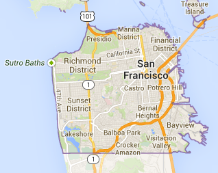 map of San Francisco California | San Francisco Intervention Services